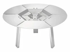 Difusor de Calor SucceBuy, 50.8x25.4 cm Protección Térmica Redonda, Difusor de Calor de Acero Inoxidable 304 con Tapa de Quemador Desmontable^ Outlet