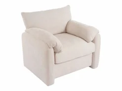 KOMHTOM Sillón|Diseño moderno, tela de chenilla, sillón extragrande, sillón decorativo, sofá individual,
