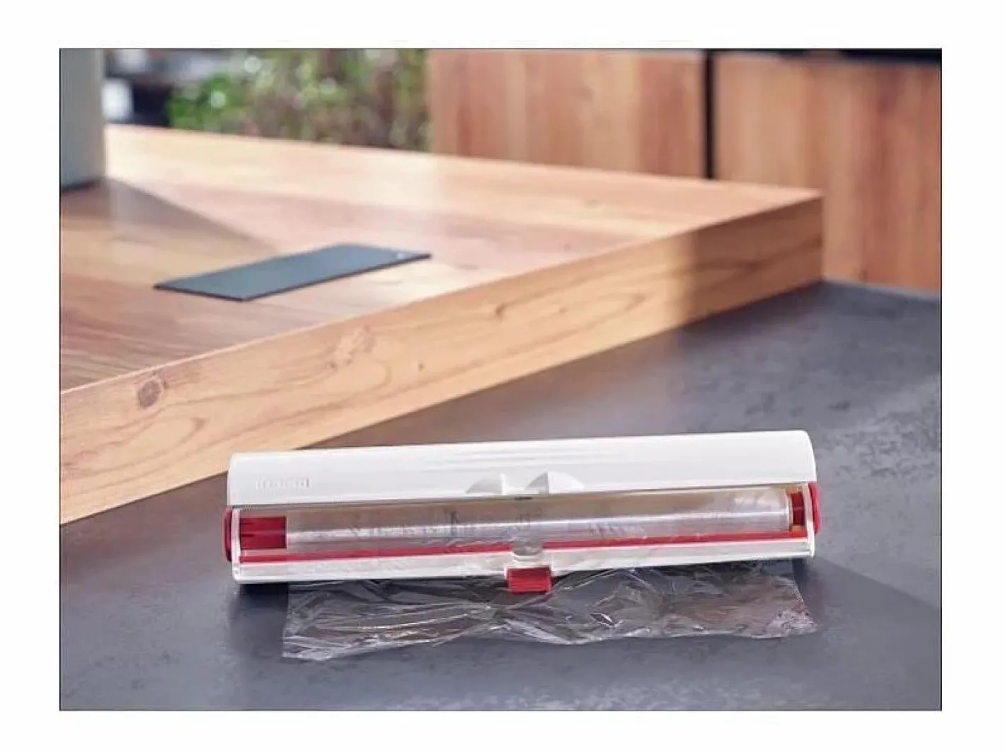 Materiales Y Utensilios De Cocina|Dispensador cortador de película PERFECT CUT para rollos de 33 cm - Blanco