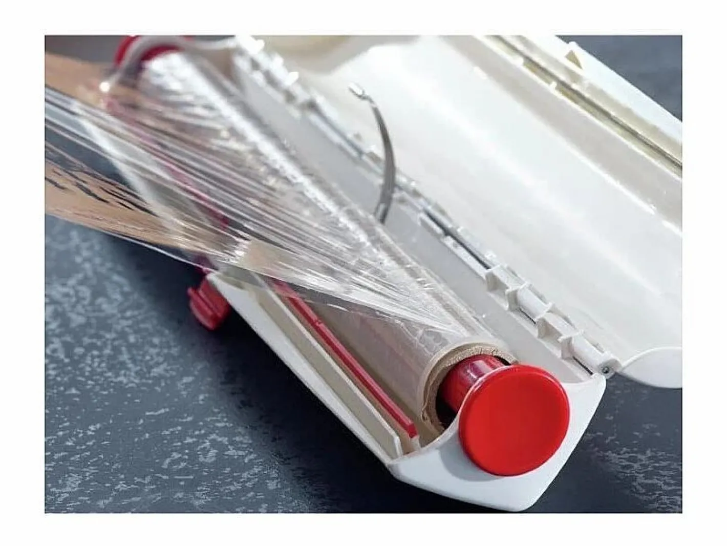 Materiales Y Utensilios De Cocina|Dispensador cortador de película PERFECT CUT para rollos de 33 cm - Blanco