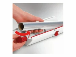 Materiales Y Utensilios De Cocina|Dispensador cortador de película PERFECT CUT para rollos de 33 cm - Blanco