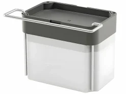 Dispensador de Jabón SPONGETEX en Acero con Porta-Esponja Ajustable y Depósito Translúcido^METALTEX Sale