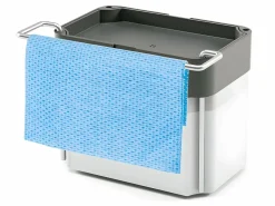 Dispensador de Jabón SPONGETEX en Acero con Porta-Esponja Ajustable y Depósito Translúcido^METALTEX Sale