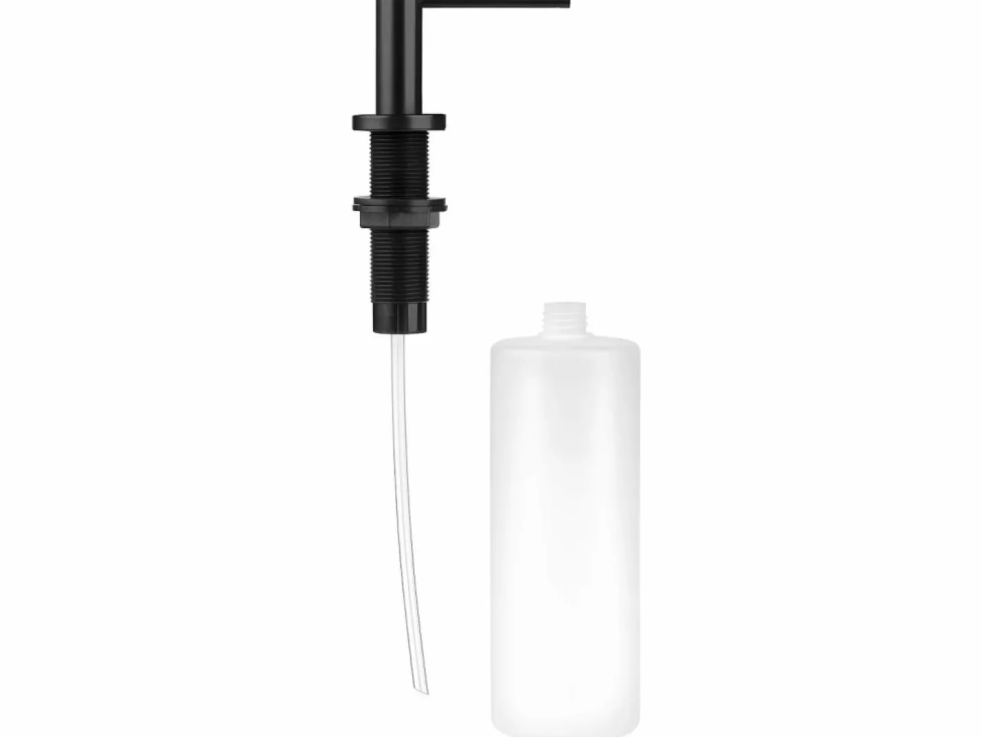 Invena Dispensador Jabón Negro Montado En El Fregadero Multicolor Discount