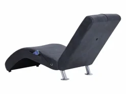 Diván de masaje con almohada de piel de ante artificial^vidaxl New