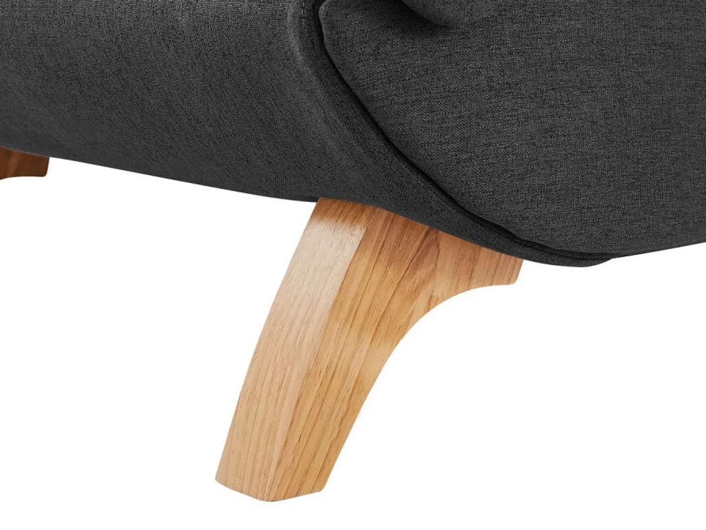 Diván (ángulo derecho) convertible de tela antracita con cojín gris PENELOPE^Vente-unique Hot