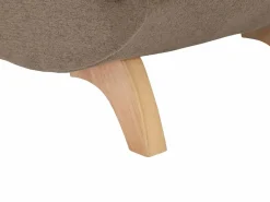 Diván (ángulo izquierdo) convertible de tela marrón con cojines grises PENELOPE^Vente-unique Clearance