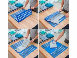 Innovagoods Doblador de ropa plegable 1x59,1x23,5 cm Azul