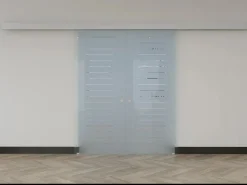 Vente-unique Doble puerta corredera ASTANA Alt.205xAncho 166cm Cristal Transparente Hot