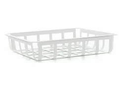 Don Hierro - Cesta metálica ordenación pequeña, multifuncional y decorativa, ZESTA- Blanco New