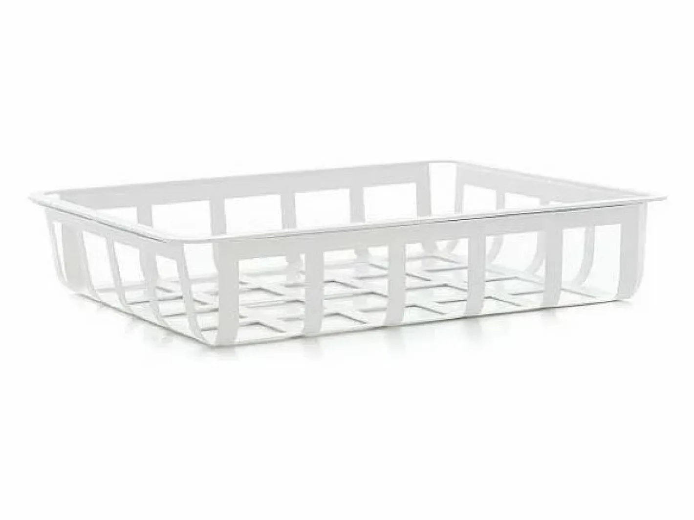 Don Hierro - Cesta metálica ordenación pequeña, multifuncional y decorativa, ZESTA- Blanco New