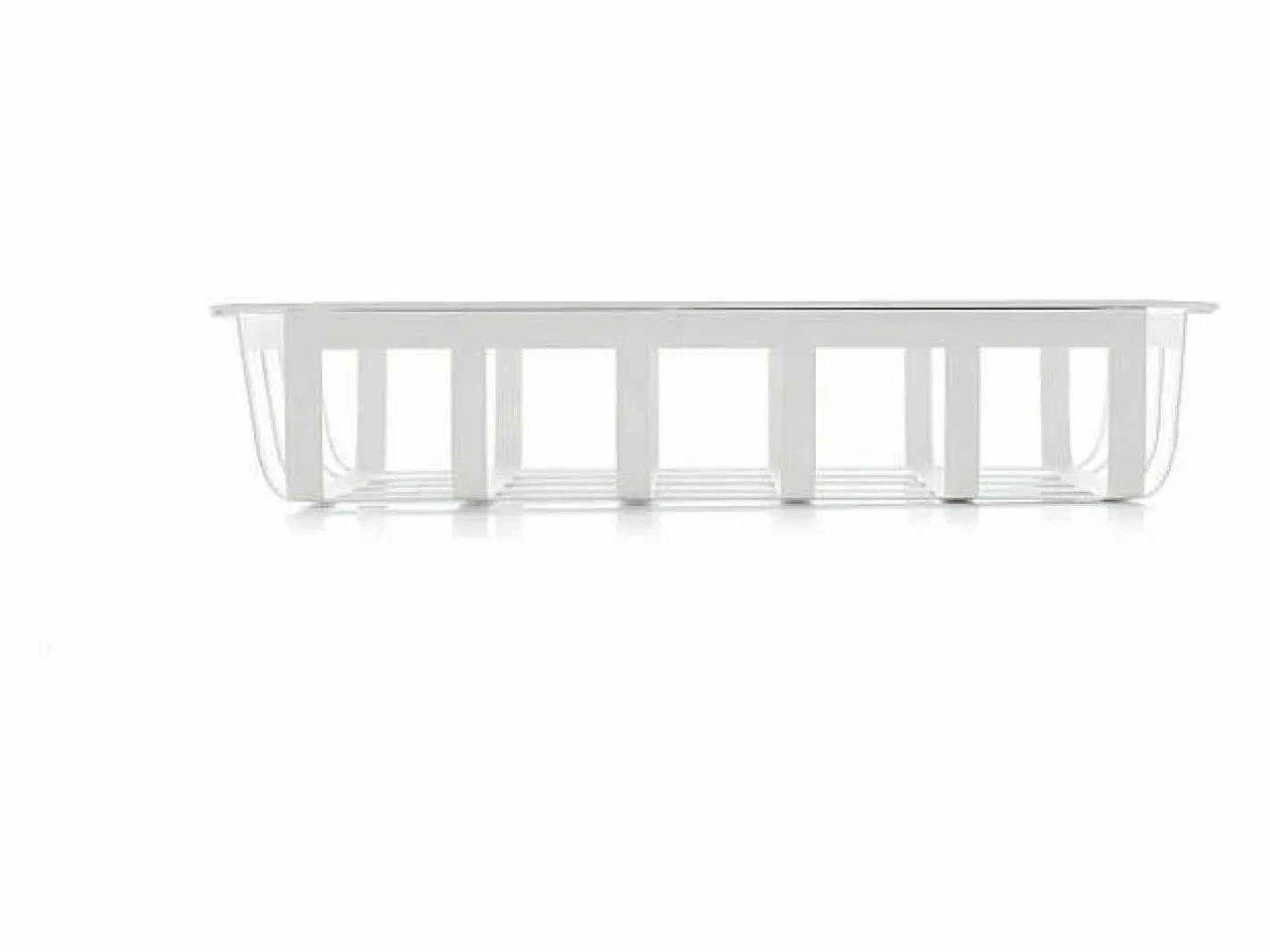 Don Hierro - Cesta metálica ordenación pequeña, multifuncional y decorativa, ZESTA- Blanco New