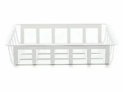 Don Hierro - Cesta metálica ordenación pequeña, multifuncional y decorativa, ZESTA- Blanco New