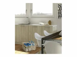 Don Hierro Accesorios De Almacenaje|Cesta|- Cesta metálica de ordenación con asa, tamaño semi grande, multifuncional y decorativa, ZESTA-