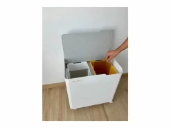 Don Hierro - Cubo de basura para el reciclaje ECOBOX-TOP, 40 litros- Gris Outlet
