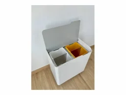 Don Hierro - Cubo de basura para el reciclaje ECOBOX-TOP, 40 litros- Gris Outlet