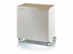 Don Hierro - Cubo de basura reciclaje ECOBOX, con ruedas y cierre suave, 60 litros- Beige Best