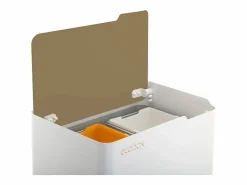 Don Hierro Cubo De Basura Para Cocina|- Cubo de basura ergonómico, funcional y elegante, 2 x 20 litros, ECOBOX NOA-