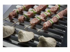 Don Hierro Materiales Y Utensilios De Cocina|- Parrilla de acero inoxidable para barbacoa, especial carne, ABRÁSAME, tamaño mediano-