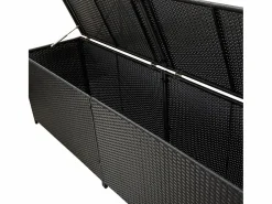 Garden Furniture Baúl De Jardín|Dorian Caja de almacenaje de jardín ratán sintético 200x50x60 cm