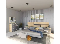 duehome Dormitorio Completo|Dormitorio Ataneq Pure 4C Cambria - Grafito