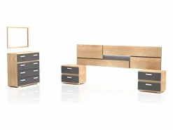 duehome Dormitorio Completo|Dormitorio Ataneq Pure 4C Cambria - Grafito