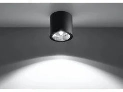 Sollux Lighting Downlight da superficie Round Flush Light Nero GU10 Focos empotrables de superficie Foco empotrado redondo GU10 Negro Hot