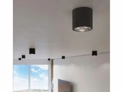 Sollux Lighting Downlight da superficie Round Flush Light Nero GU10 Focos empotrables de superficie Foco empotrado redondo GU10 Negro Hot