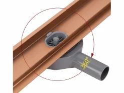 Rea Cañería|Drenaje Lineal Neox Pro 700 Brush Copper