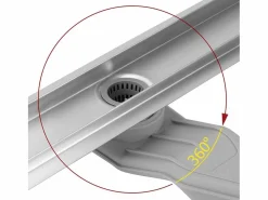 Rea Drenaje Lineal Neox Superflow 700 Brush Steel Plateado Clearance