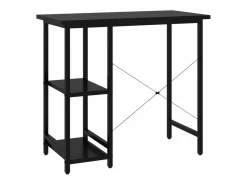 Drenin Escritorio para ordenador de MDF y metal 80x40x72 cm^Garden Furniture Sale