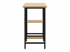Garden Furniture Mesa De Ordenador|Drenin Escritorio para ordenador MDF metal negro roble 80x40x72 cm