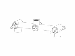 Ducha empotrada bimando redonda CARBINI cromada Ø 25cm Cromado^Valaz Clearance