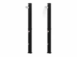 Ducha solar exterior con rociador y grifo 35 L ES653912 Negro Online