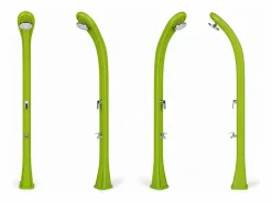 FORMIDRA Ducha Solar Exterior So Happy 28L - 216x24x26cm HDPE Reciclable - Enjuague de Pies, Cabezal, Mezclador Frío/Calor - - Verde