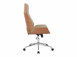 Dudeco Silla de oficina Varel Roble y Crema New