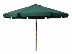 Garden Furniture Sombrilla|Eastvale Sombrilla de jardín con palo de madera verde 330 cm