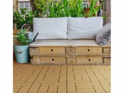 ECD Germany Terraza|WPC Baldosas para terrazas 30x30 cm