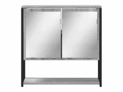 Edmondo Armario con espejo de baño madera Sonoma 60x16x60 cm^Garden Furniture Hot