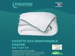 Edredón caliente reciclado de de microfibra - 220 x 240 cm - 350 gr/ m² - ROSA^DREAMEA New