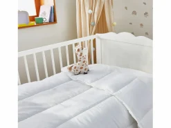 PIKOLIN Edredón Nórdico Cuna 300gr fibra extrasuave 100x120cm Home Blanco Outlet
