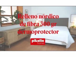 PIKOLIN Edredón Nórdico 180x220cm | PKH Fibra| Otoño-Invierno | Cama 100/105 Blanco Outlet