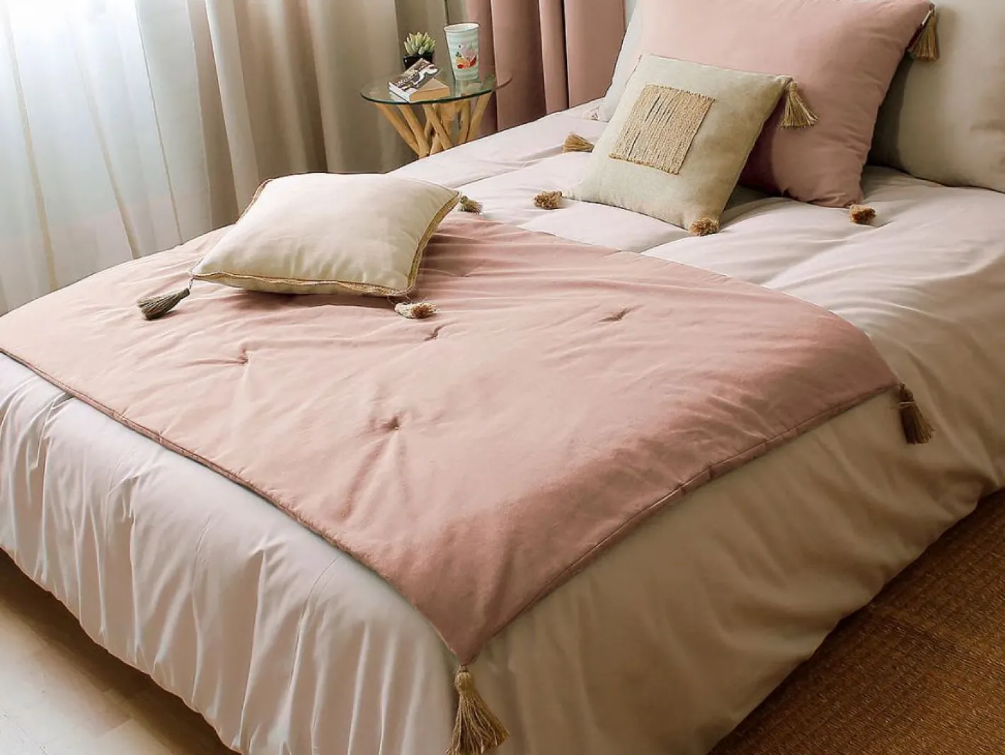 Edredón Panama con borlas de yute^ENJOY HOME Discount