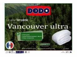 DODO Edredón templado Vancouver - 220 x 240 cm - Confort Acolchado - Fabricación Francesa Blanco Hot