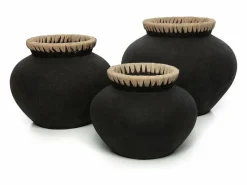 El Jarrón Styly - Negro Natural - S^Bazar Bizar Outlet