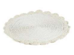 Bazar Bizar El Mantel Individual Macrame Marriage - Natural Blanco