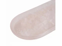 Bazar Bizar Vajilla|Vajilla|El Plato Ovalado De Resina - Rosa Blanco