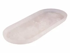 Bazar Bizar Vajilla|Vajilla|El Plato Ovalado De Resina - Rosa Blanco