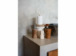 Bazar Bizar El Portavelas Pretty - Blanco Natural - M Multicolor Outlet
