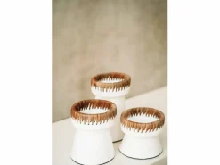 Bazar Bizar El Portavelas Pretty - Blanco Natural - M Multicolor Outlet